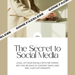 The Secret to Social Media - Gone Faceless